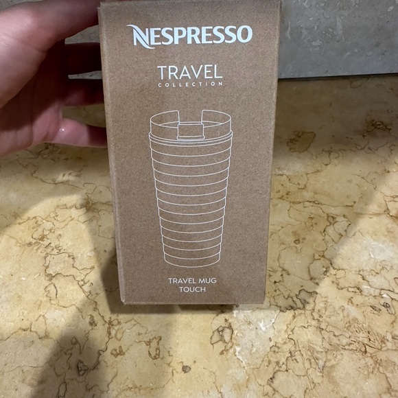 Nespresso Travel Mug - Silver with Black Lid new - Picture 2 of 7